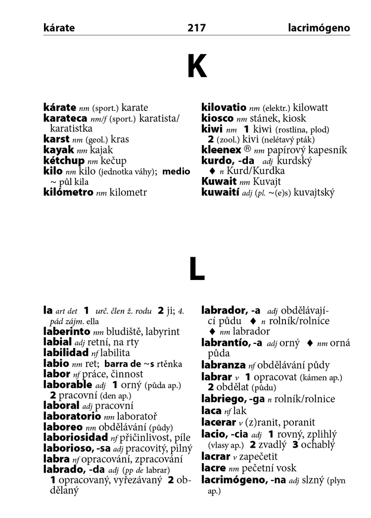 Španělsko-český česko-španělský kapesní slovník, 6.&nbsp;vydání