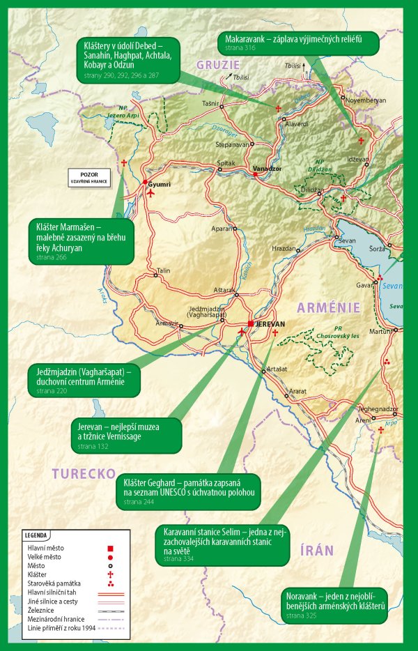 Arménie a Náhorní Karabach - Bradt